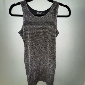 Motel Rocks Multicolor Metallic Ribbed Tank